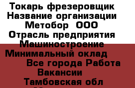 Токарь-фрезеровщик › Название организации ­ Метобор, ООО › Отрасль предприятия ­ Машиностроение › Минимальный оклад ­ 45 000 - Все города Работа » Вакансии   . Тамбовская обл.,Моршанск г.